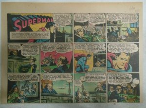 Superman Sunday Page #479 by Wayne Boring from 1/2/1949 Size ~11 x 15 inches