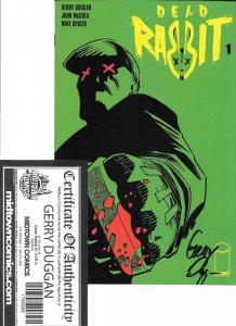 Dead Rabbit #1 signed by Gerry Duggan RECALLED MIDTOWN COMICS COA