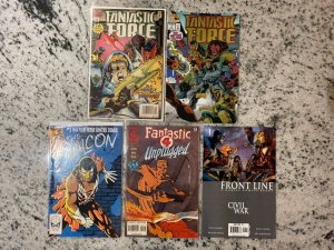 5 Marvel Comics Front Line 1 + Fantastic 4 Unplugged 2 + Falcon 1 Force 1 2 J967