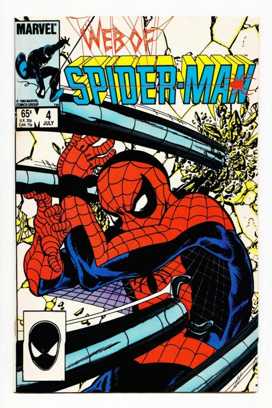 Web of Spider-Man #4 (Marvel, 1984) VF