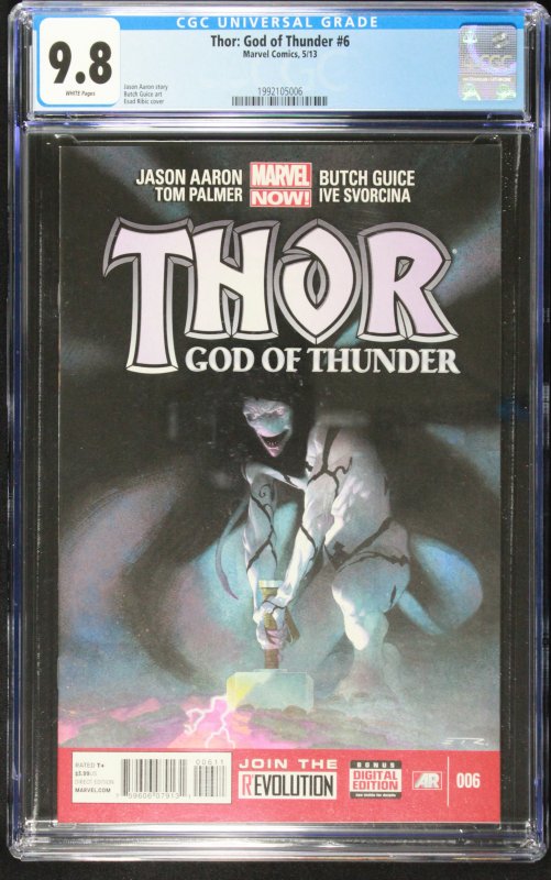 Thor: God of Thunder 6 CGC 9.8  Origin of Gorr.