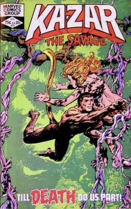 KA-ZAR THE SAVAGE Comic Issue 13 — with Shanna in Pangea 32 Pages — 1982 Marvel