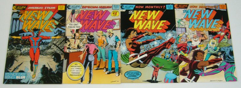 New Wave #1-13 VF/NM complete series + error - erik larsen - eclipse comics set