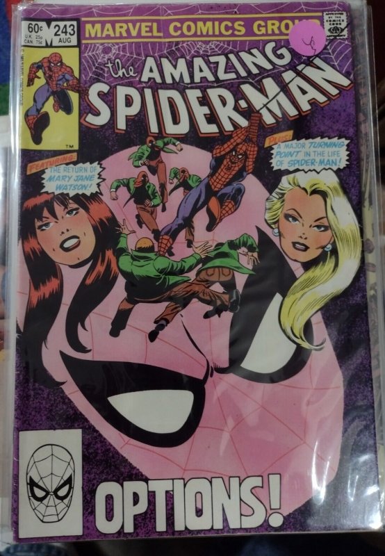 Amazing Spider-Man  # 243  1983  MARVEL disney  return of mary jane watson
