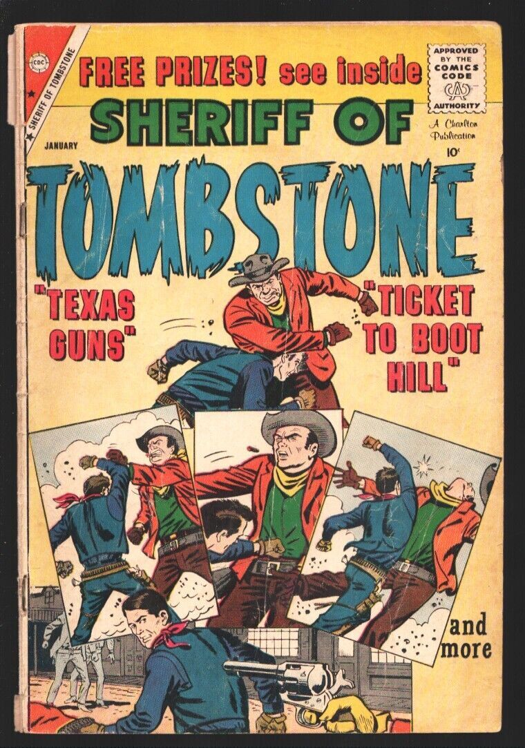 Sheriff of Tombstone #1 1960-Charlton-Rocky Lane appears-Jack Kellar ...