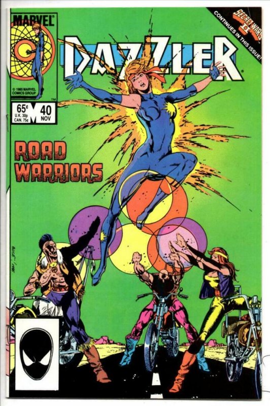 DAZZLER #40, VF/NM, Paul Chadwick, Road Warriors, 1981 1985 more Marvel in store