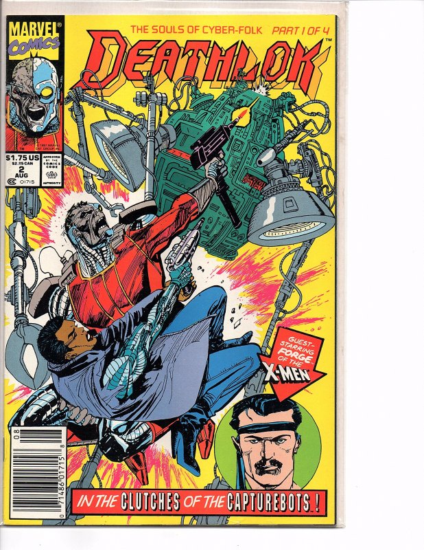 Marvel Comics Deathlok #1 & 2 Dwayne McDuffie NM Denys Cowan