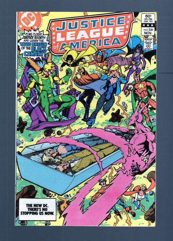 Justice League of America #220 - New Origin of Black Canary. (7.5/8.0) 1983