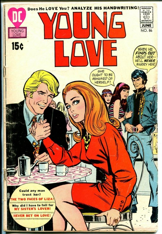 Young Love #86 1971-DC-spicy art-love triangles-G 