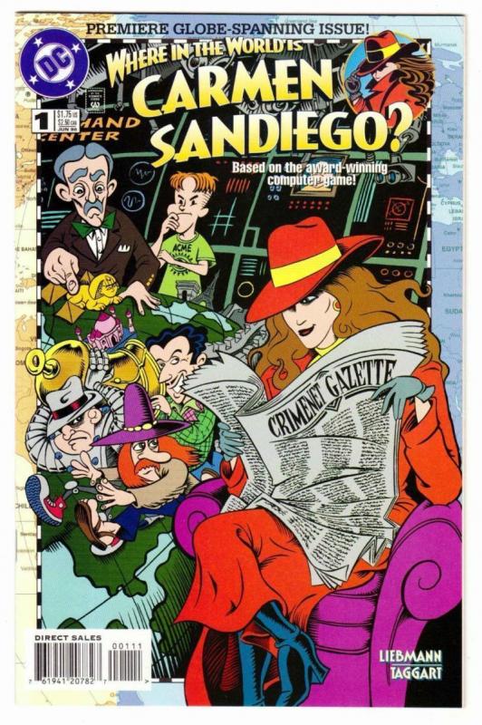 WHERE IN THE WORLD IS CARMEN SAN DIEGO #1, NM, DC 1996 more DC in store