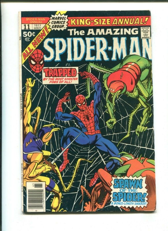 AMAZING SPIDER-MAN ANNUAL #11 - KING-SIZE SPAWN OF THE SPIDER (6.0) 1977