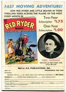 Red Ryder #62 1948-Dell-Little Beaver solo cover-Fred Harmon-Western-FN