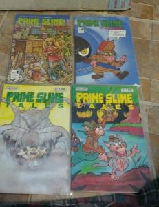 PRIME SLIME TALES # 1 2 3 4  1986 MIRAGE STUDIOS  EASTMAN TMNT anthropomorphic 