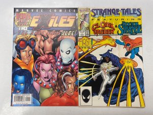 4 MARVEL comic books Exiles #1 Strange Tales #1 Offcastes #2 Cholly Fly 5 KM15