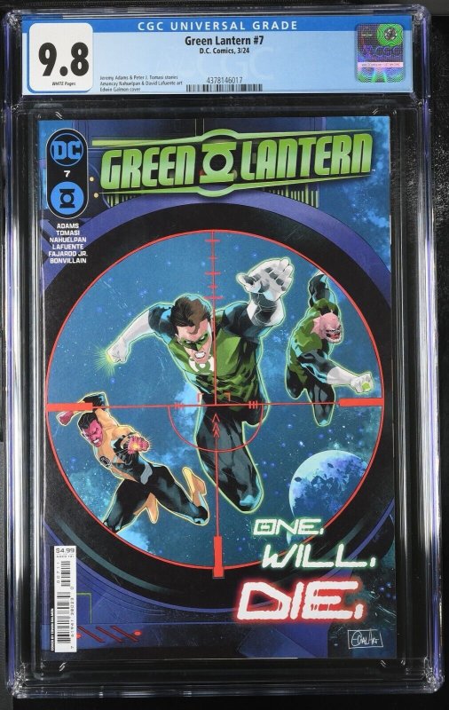 Green Lantern #7 CGC 9.8 Origin of Sinson Edwin Galmon Cover A DC 2024 Graded WP