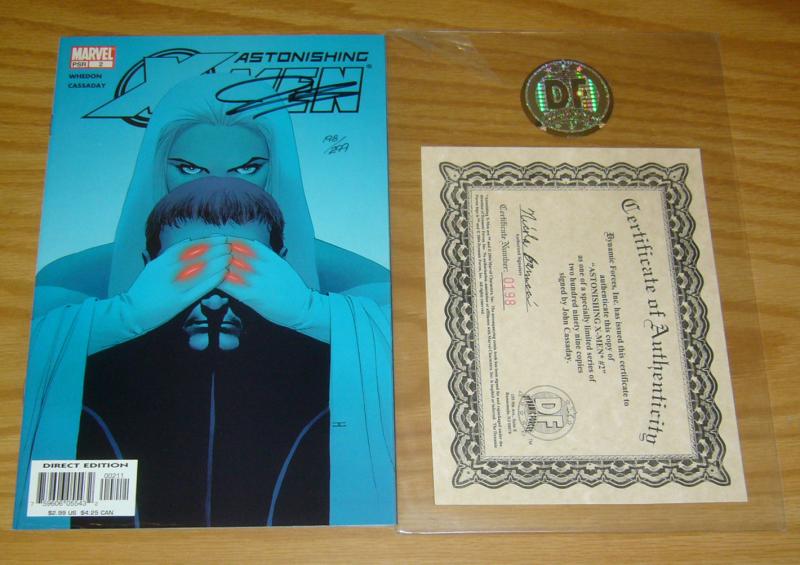 Astonishing X-Men #2 VF/NM signed by john cassaday w/COA (198/299) very rare