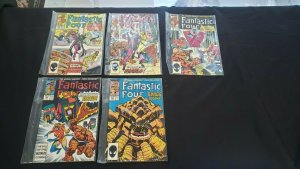 FANTASTIC FOUR 5PC (FN+/VF) ISSUES #306-10, THE MARVEL RAGE! MS. MARVEL 1987-88 
