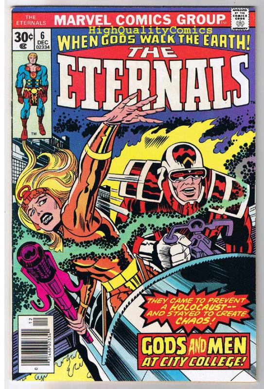 ETERNALS #6, VF, Jack Kirby, Gods and Men, 1976, more JK in store