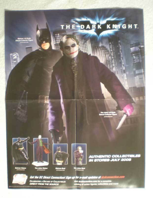 DARK KNIGHT Promo Poster, BATMAN,17x22, 2008, Unused, more Promos in store