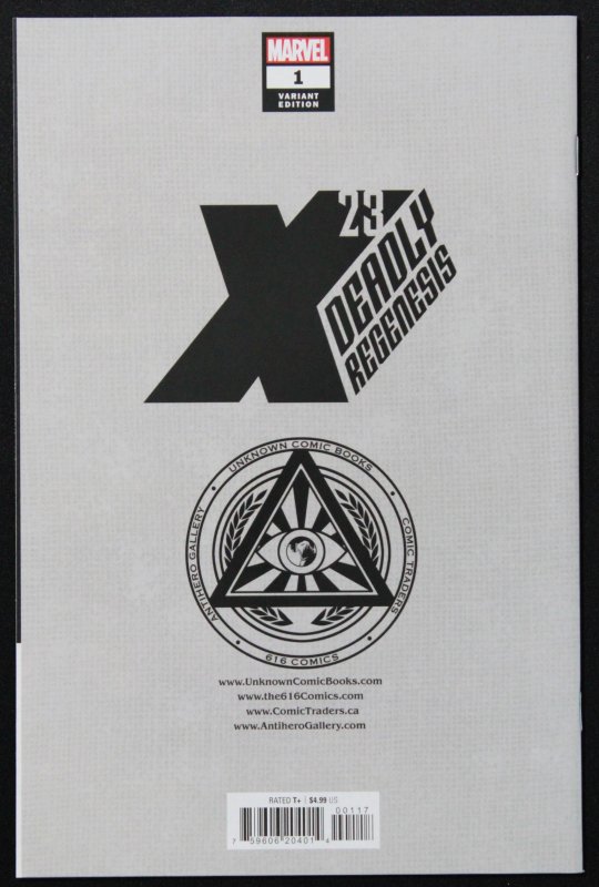 X-23: Deadly Regenesis #1 R1c0 Virgin Cover (2023) X-23