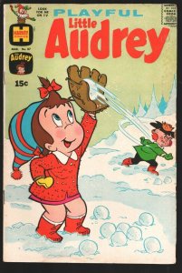 Playful Little Audrey #87 1969-Harvey-Baseball snowball cover-VG