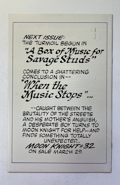 Moon Knight #31 (1983)