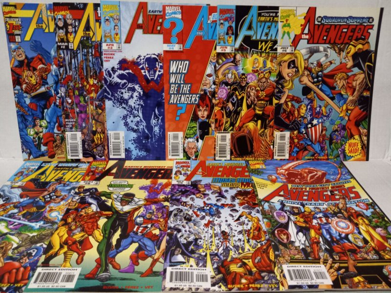 AVENGERS #1 - 10 - FIRST TRIATHLON, SILVERCLAW , NEW WONDER MAN - FREE SHIPPING