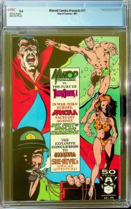 Marvel Comics Presents #77 (1991) - CGC 9.4 - Cert#4007871024