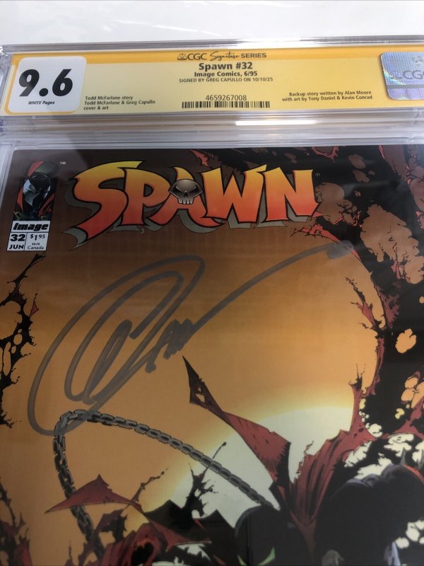 Spawn (1995) # 32 (CGC 9.6 SS) Signed Greg Capullo * Image Comics