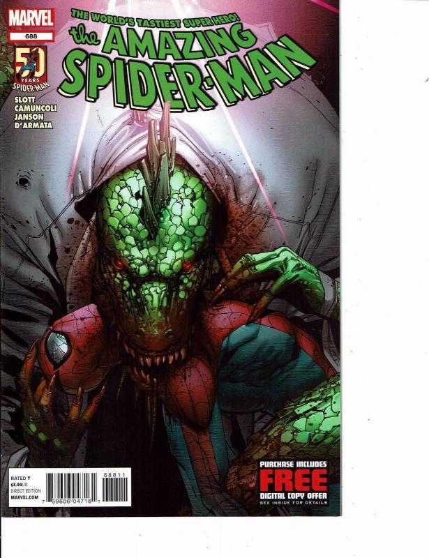 Lot Of 2 Comic Books Marvel Amazing Spider-Man #686 and American Son #1 ON8