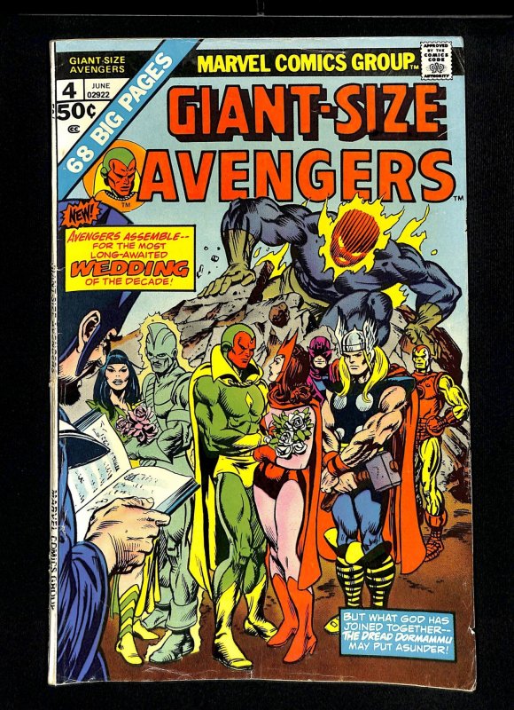 Giant-Size Avengers #4 Marriage of Vision and Scarlet Witch!