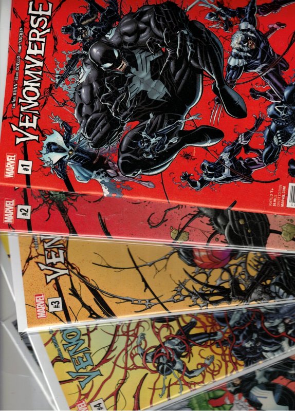 Venomverse #1-5 Set (2017) Stunning NM+ PRICE DROP! Deadpool, Carnage X-23 Wow