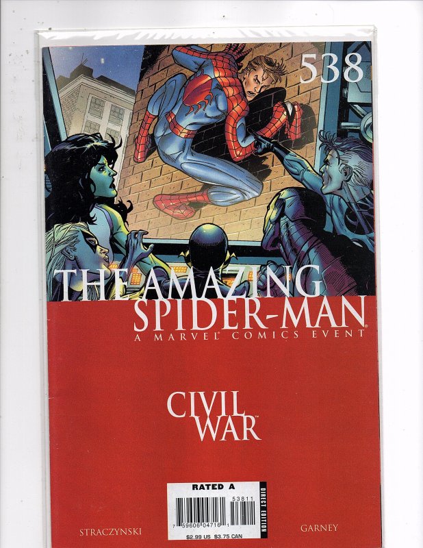 Marvel Comics The Amazing Spider-Man #538 Civil War J. Michael Straczynski Story