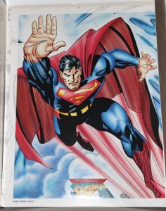 1993 Superman Limited Ed. Art Portfolio 8 Illustration Posters ~ WH