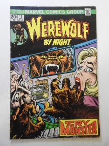 Werewolf by Night #12 (1973) VG- Condition moisture stain