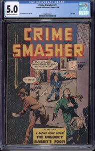 Crime Smasher #1 (Fawcett, 1948) CGC 5.0 (ONLY ISSUE)