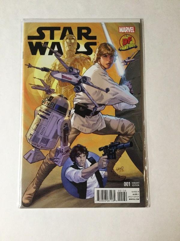 Star Wars 1 2015 Dynamic Forces Variant Nm Near Mint With Coa Greg Land