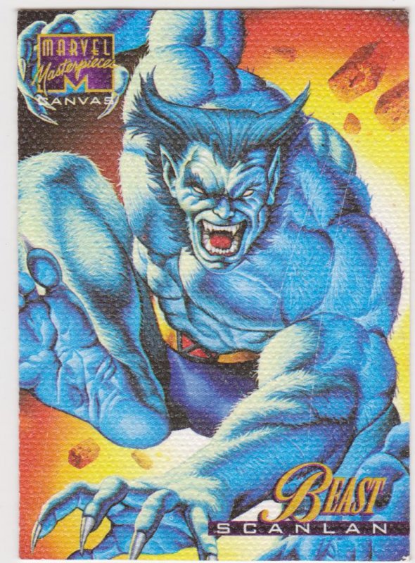 1995 Marvel Masterpieces Canvas #2 Beast