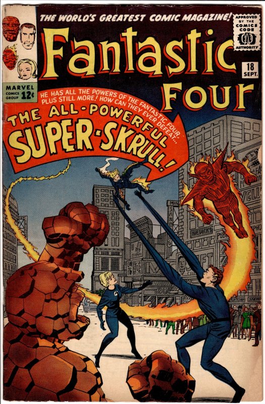 Fantastic Four #18 (1963) 1st Super-Skrull, see description!