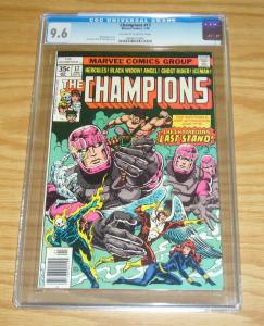 Champions #17 CGC 9.6 last issue - bill mantlo - john byrne - ghost rider 1978