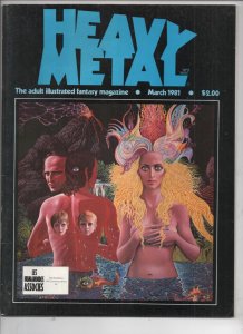 HEAVY METAL Magazine March 1981, VG+ , Corben Ellison Findley 1977 series