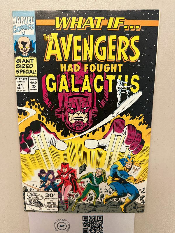 What If #41 VF Marvel Comic book Avengers Galactus Scarlet Witch Watcher 7 HH1