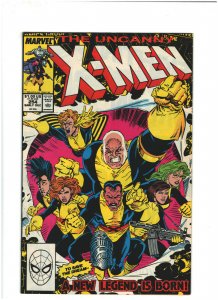 Uncanny X-Men #254 VF 8.0 Marvel Comics 1989 Forge, Legion, Banshee & Polaris