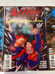 3 Action Comics DC Comic Book # 849 850 851 Superman Batman 77 CT5