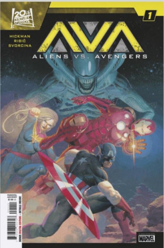 ?? [4 Pack] Aliens Vs Avengers #1 Brooks Christopher Venom PRESALE 8/28