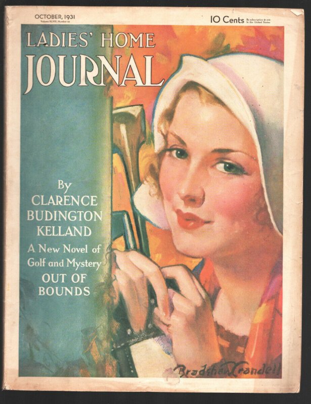 Ladies' Home Journal 10/1931-Curtis-Bradshaw Crandall golf cover-pulp fiction...