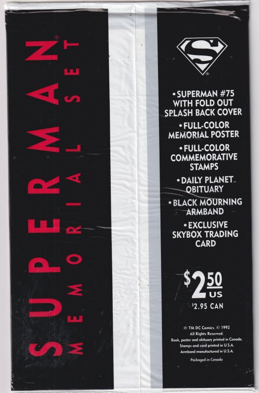 Superman #75 Black Bag Edition (1993) Sealed, never opened