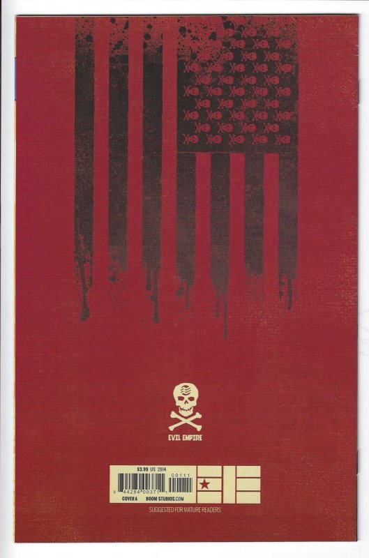 EVIL EMPIRE #1, 1B & 2 - BOOM! Studios 2014 - Robbi Rodriguez Virgin Variant NM