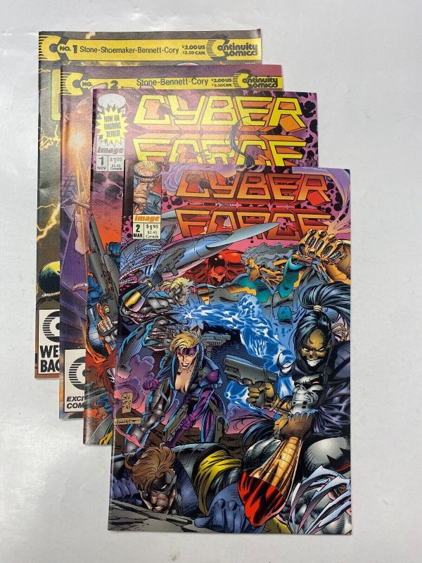 4 CONTINUITY IMAGE comic books Cyberrad #1 2 Cyberforce #1 2 35 KM13