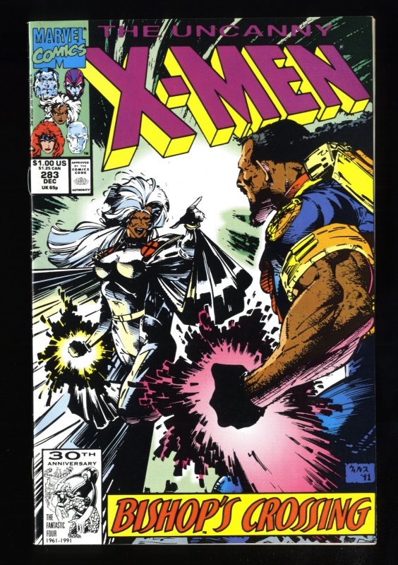 Uncanny X-Men #283 NM 9.4 2nd Bishop!